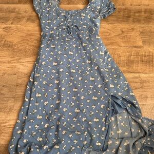 Hollister midi dress with slit, Medium